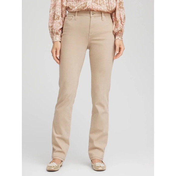 Chico's Pants - Chicos So Slimming Peyton Slim Leg Pants Cement Beige Size Chico 00 Reg US 2 NEW